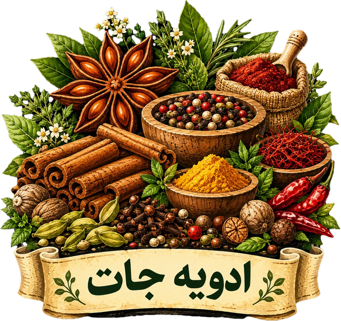 دسته بندی ادویه جات